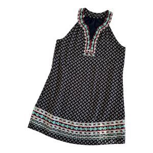 THML Navy Blue Shift Knee Length Sleeveless Dress Women's Size Small Petite